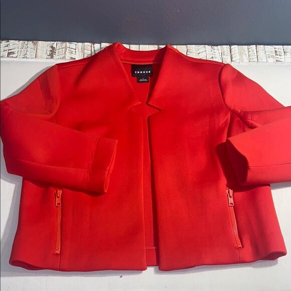 Women's Red Trouvé Jacket size Large - Picture 1 of 7